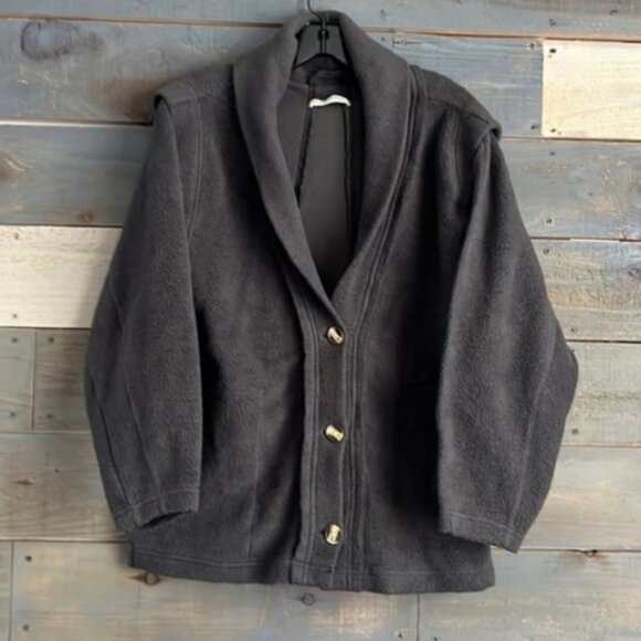 Free people gray distressed cardi jacket three buttons - Picture 6 of 6